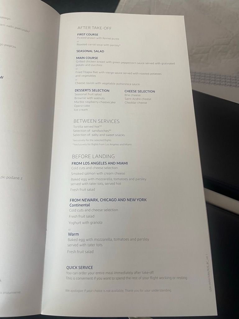 LOT O7 789 Menu 3