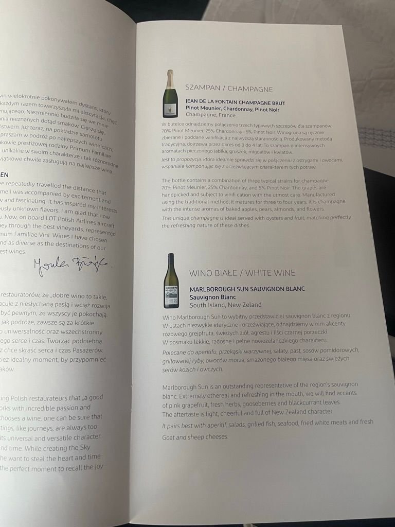 LOT O7 789 Menu 5